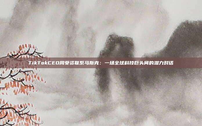 TikTokCEO周受资联系马斯克：一场全球科技巨头间的潜力对话