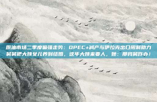 原油市场二季度偏强走势：OPEC+减产与伊拉克出口限制助力舅舅把大姨女儿养到结婚，这年大姨来要人，她：那我舅咋办！