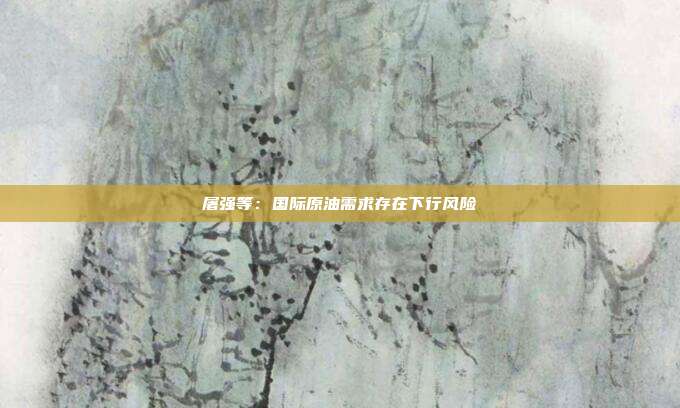 屠强等：国际原油需求存在下行风险